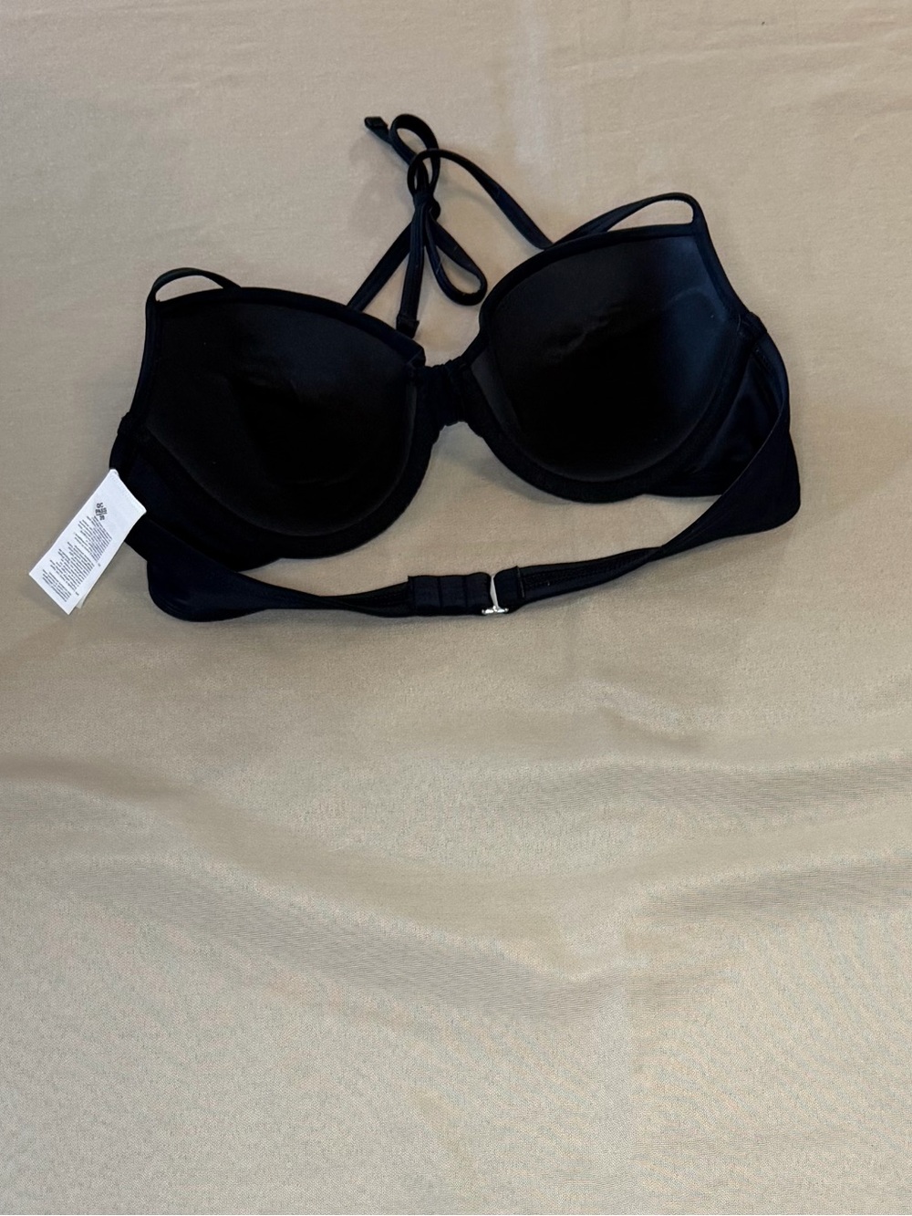 Cupshe Black Halter Push-Up Bikini Top - Picture 2 of 3